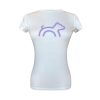 Premium Cotton Fitted T-Shirt for Women with Logo Graphic