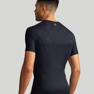 Shoulder Support Shirt for Men, Posture Corrector Compression Shirt with UPF 50 Sun Protection