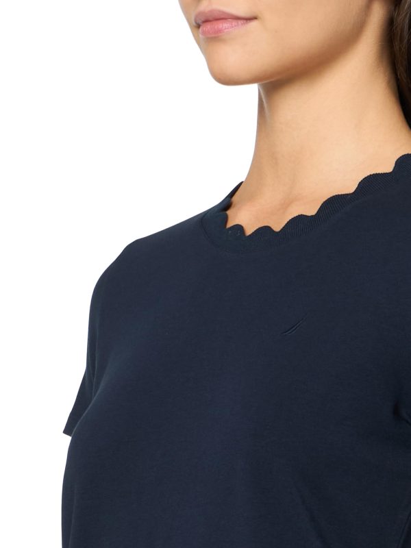 61DMVlf7LSL.jpg Women's Solid Short Sleeve Crew Neckline T-Shirt