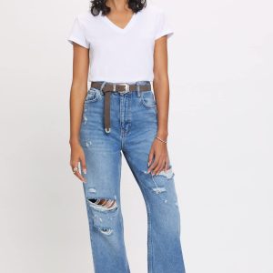 Women's Organic Jersey V Neck Tee