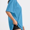 Womens Oversized Summer T Shirts Fashion Workout Plus Size Tops Short Sleeve Beach Vacation Gym Clothes 2025