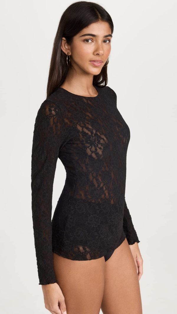 Women's Signature Lace Unlined Long Sleeve Top