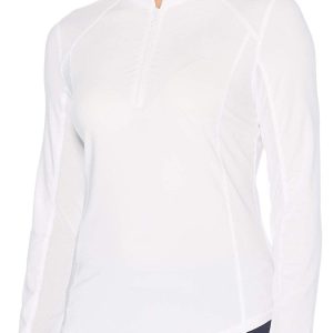 Women's 1/4 Zip Long Sleeve Sun Protection Golf Shirt