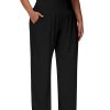 3 Pack Women Plus Size Wide Leg Yoga Pants High Waist Sweatpants Plus Size Palazzo Pants Lounge with Pockets