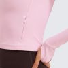 Women's Butterluxe Long Sleeve Workout Shirts Half Quarter Zip Sweatshirt Athletic Crop Tops Collared T-Shirts