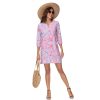 Women’s 3/4 Sleeve Dress with Pockets UPF 50+ Casual Sun Dress Breathable Quick Dry for Beach Hiking Outdoors Party