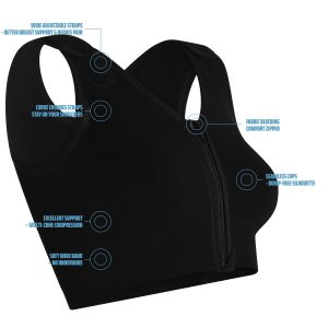 61Y28J5PiOL.jpg Sophia - Post Surgery Bra with Front Closure Zipper - Compression Surgical Vest by TYTEX