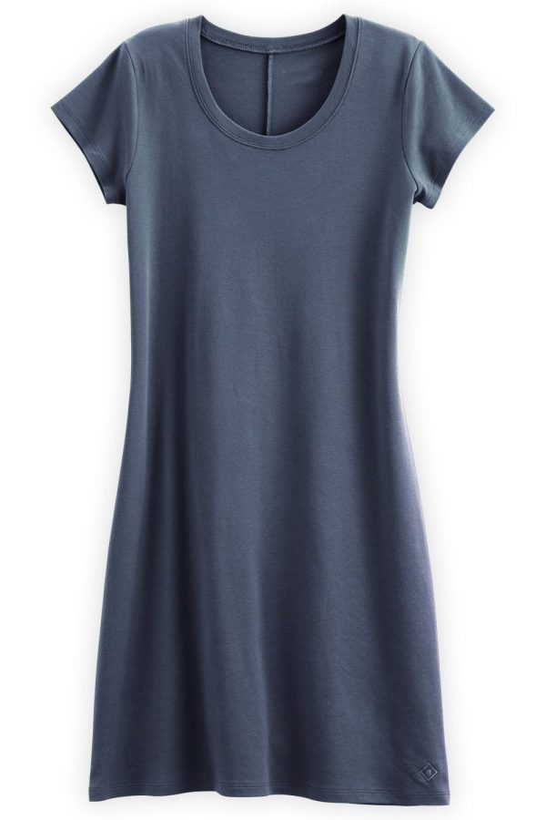 Women's Organic All-Cotton Scoop Neck T-Shirt Dress