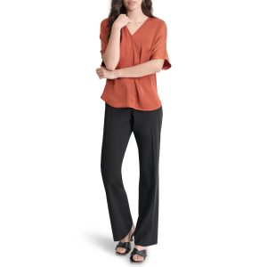 Women's Lounge V Neck Short Sleeve Top