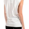 Women's White Sleeveless T-Shirt Tank Top US XS IT 38