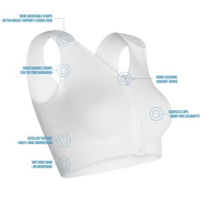 61he9xGh9L.jpg Sophia - Post Surgery Bra with Front Closure Zipper - Compression Surgical Vest by TYTEX