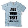 Custom T-Shirt Add Your Text Personalized T Shirt for Men & Women Cotton Tee
