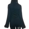 Sugar Rock Women Sweater Hoodie Shirt Long Bell Sleeves Skull Rhinestone Vneck