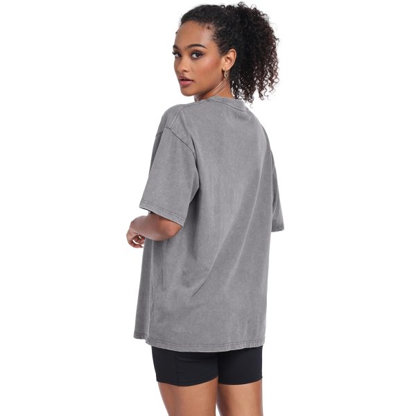 Womens Washed Vintage Oversized T-Shirt Casual Baggy Streetwear Boyfriend Tee Workout Short Sleeve Cotton Tops