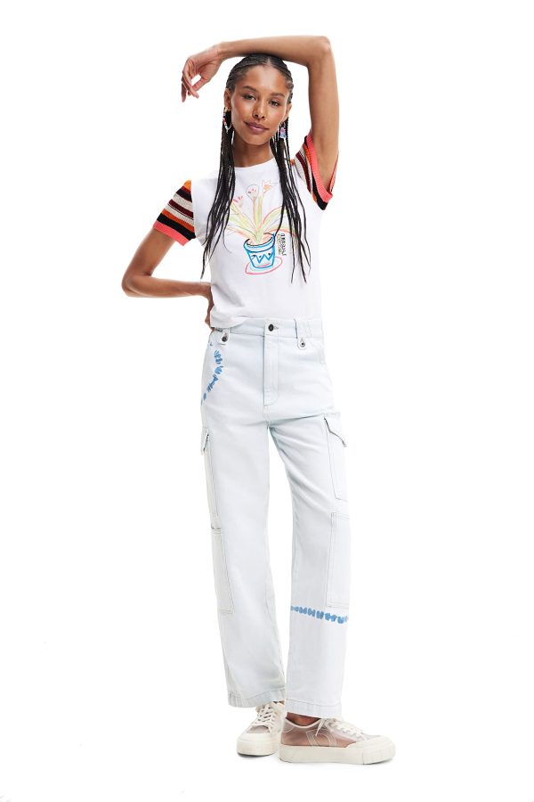 Women's Woman Knit T-Shirt Short Sleeve