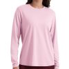 Womens Long Sleeve Tops High Crew Neck Casual Fall Shirts Basic Quick Dry Workout Athletic T-Shirt