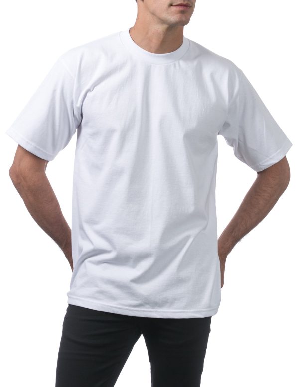 Men's 12-Pack Heavyweight Cotton Short Sleeve Crew Neck T-Shirt