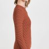 Women's Rib Stripe L/S Crew