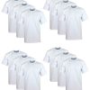 Men's 12-Pack Heavyweight Cotton Short Sleeve Crew Neck T-Shirt