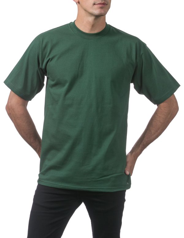 Men's 6-Pack Heavyweight Cotton Short Sleeve Crew Neck T-Shirt