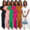 Casual Two Piece Set for Women - Button Down Shirt and Wide Leg Pants Matching Set Tracksuits