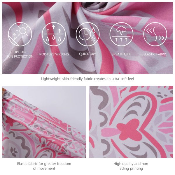 Women’s 3/4 Sleeve Dress with Pockets UPF 50+ Casual Sun Dress Breathable Quick Dry for Beach Hiking Outdoors Party