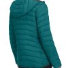 Women's Packable Lightweight Puffer Jacket Hooded Windproof Winter Coat with Recycled Insulation