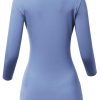 Women's Casual 3/4 Sleeve Stretchy Slim Fit Basic T-Shirt Top with Plus Size