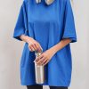 Womens Oversized Tshirts Crew Neck Short Raglan Sleeve Tunic Tops Summer Casual Loose Fit Workout Tee Shirts