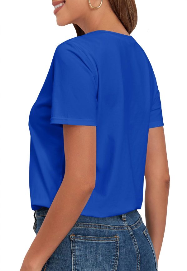 Women's T Shirts Classic Fit Tee Shirt Short Sleeve Crew Neck Summer Tops