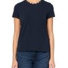 71GVL5NXFRL.jpg Women's Solid Short Sleeve Crew Neckline T-Shirt