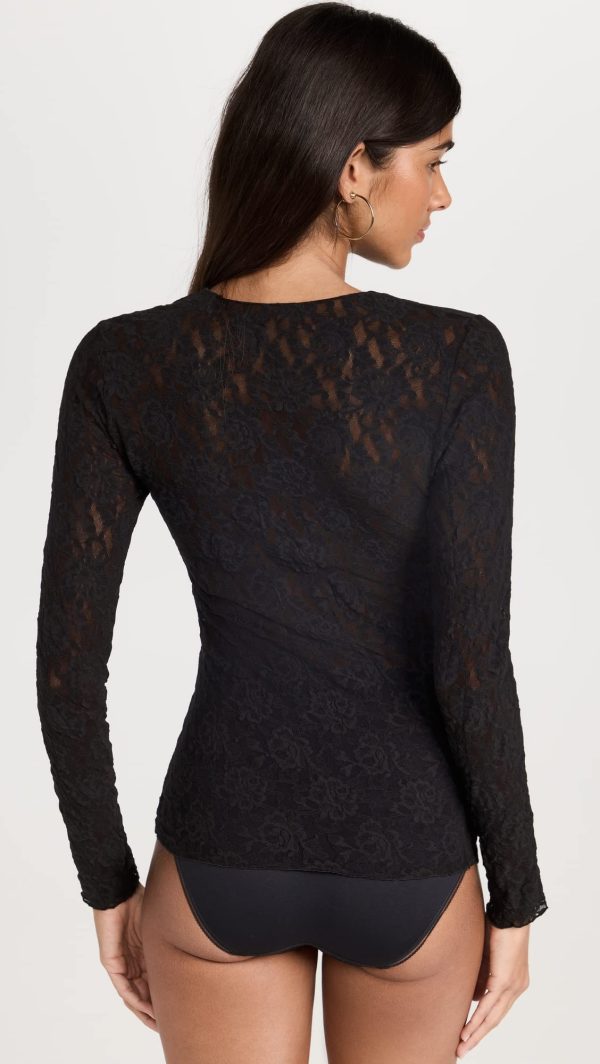 Women's Signature Lace Unlined Long Sleeve Top