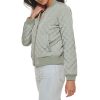 Women's Diamond Quilted Bomber Jacket (Regular & Plus Size)