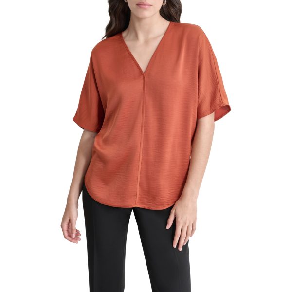 Women's Lounge V Neck Short Sleeve Top