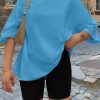 Womens Oversized Summer T Shirts Fashion Workout Plus Size Tops Short Sleeve Beach Vacation Gym Clothes 2025