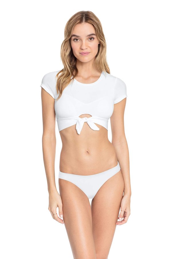 71OTLCF8dL.jpg Women's Ava T-Shirt Top w/Front Tie