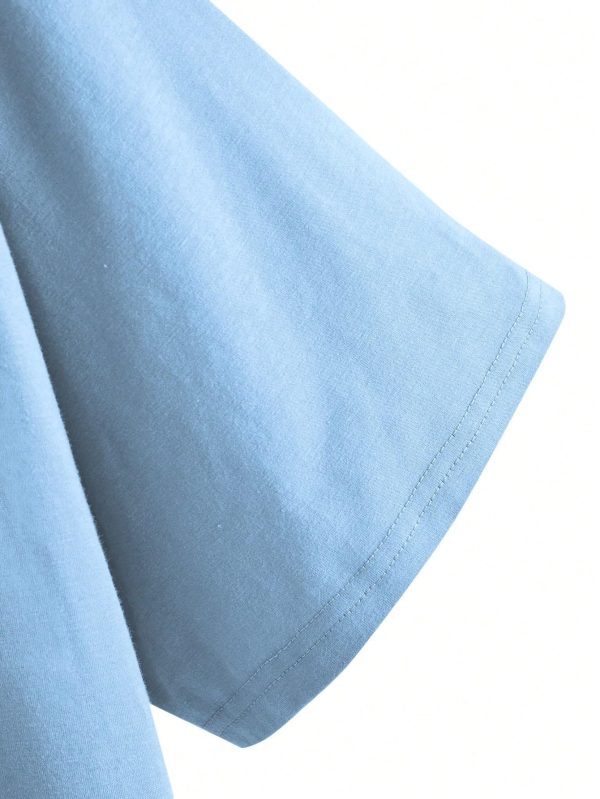 Women's Graphic Oversized Tees Letter Print Summer Tops Vintage Half Sleeve Loose Casual T Shirts