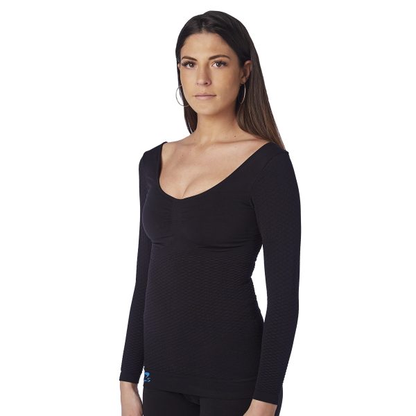 Flat Knit K1 Long-Sleeved Women Compression Vest to Alleviate The discomforts of Lipoedema, Lymphoedema