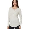 Women's Thermal Forever Henley, Oat Heather, Medium