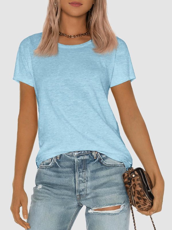 71UqcnQXSHL.jpg Womens T Shirt Summer Tops Short Sleeve Fashion Basic Casual Oversized Beach Vacation Clothes 2025 Trendy