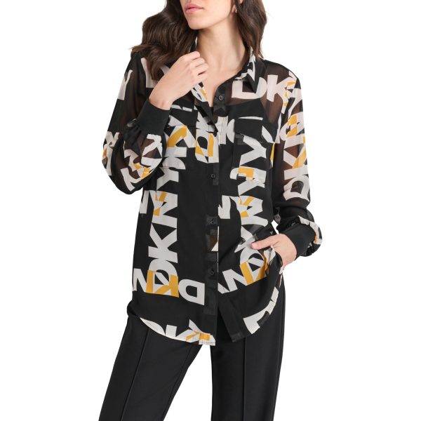 71UxRZ0JWLL.jpg Women's Printed Long Sleeve Casual Shirt