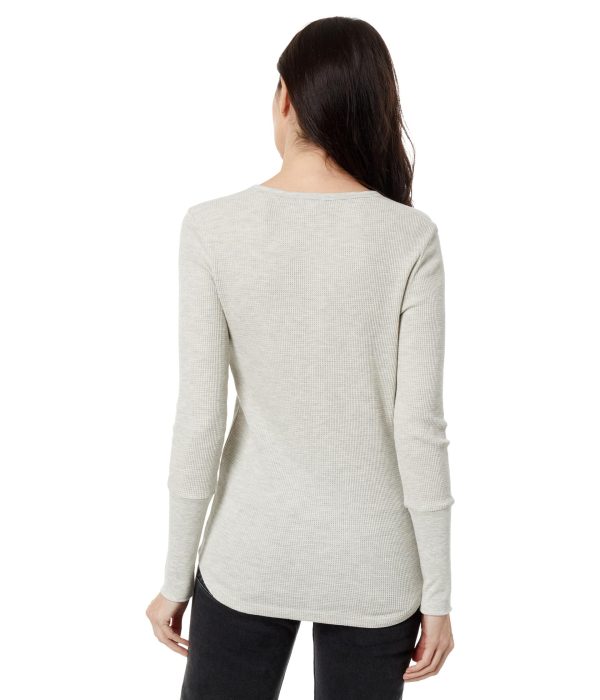 Women's Thermal Forever Henley, Oat Heather, Medium