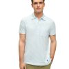 71YVwlWUJoL.jpg Men's Cotton Jersey Feeder Stripe Short Sleeve Polo