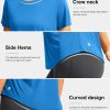 Women's Short Sleeve Workout Shirts Breathable UPF 50+ Sun Protection T-Shirts Quick Dry Gym Running Hiking Tops
