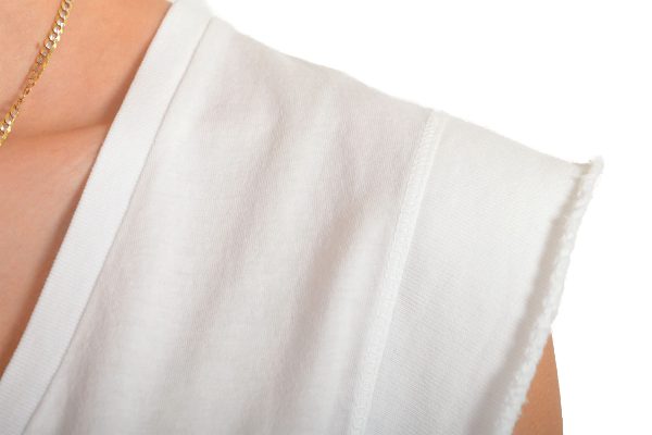 Women's White Sleeveless T-Shirt Tank Top US XS IT 38