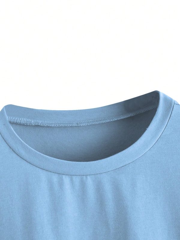 Women's Graphic Oversized Tees Letter Print Summer Tops Vintage Half Sleeve Loose Casual T Shirts