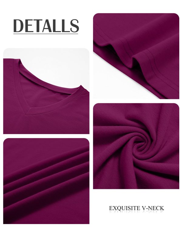 4 Pack Women's Plus Size Tank Tops, Cotton Blend Casual V Neck Sleeveless Shirts Ladies Flowy Dressy Tunics Work Tees