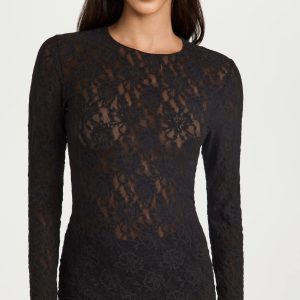 Women's Signature Lace Unlined Long Sleeve Top
