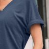 71pGN2oyJdL.jpg Womens Tops Short Sleeve T Shirt Summer V Neck Casual Top 2025 Spring Cute Basic Trendy Outfits Fashion