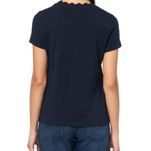 71pox2WLmSL.jpg Women's Solid Short Sleeve Crew Neckline T-Shirt